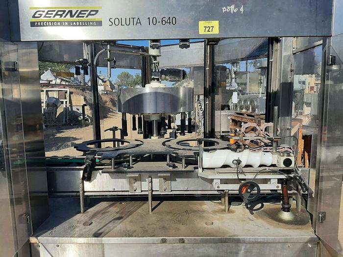 Used Labeler, Pressure Sensitive, Gernep, Mdl Doluta 10-64, 6" #S744276