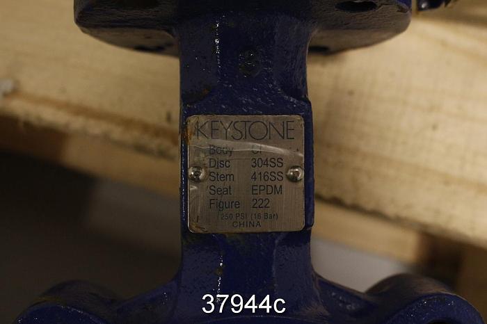 Used Keystone 3" Hand Operated Butterfly Valve #37944