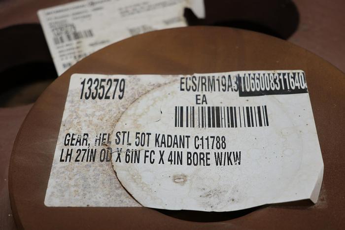 Unused Black Clawson Helical Dryer Gears #44189