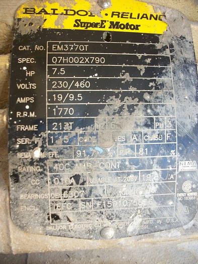 Used Mixer, Conical, 100 CF, 304 Stainless Steel, Gemco, 7.5 HP, #S741455