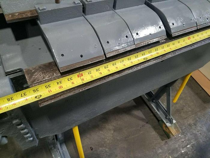 Used 36" Inch Peck Stow Sheet Metal Finger Brake Made In USA 16 Gauge Bender