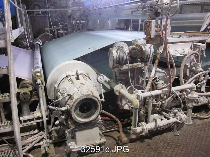 Used Rice Barton Complete Fourdrinier Paper Machine, 117" Wire Width #32591