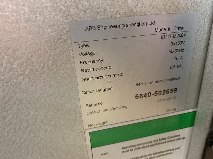 Used ABB IRB 6640 180/2.55 NEW 2014 WITH ARO SPOT WELDING GUN AND REXROTH WELDING CONTROLLER