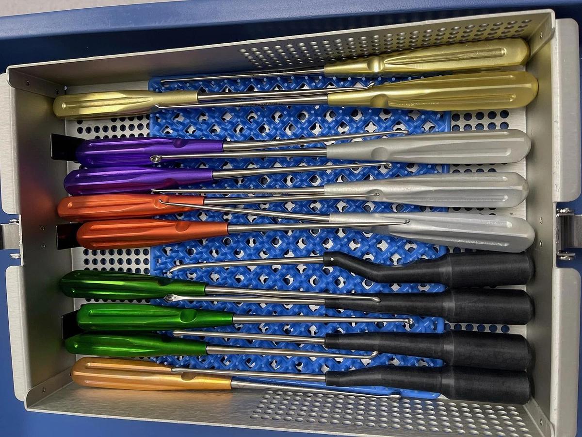 Used American Surgical Spine Curette Set