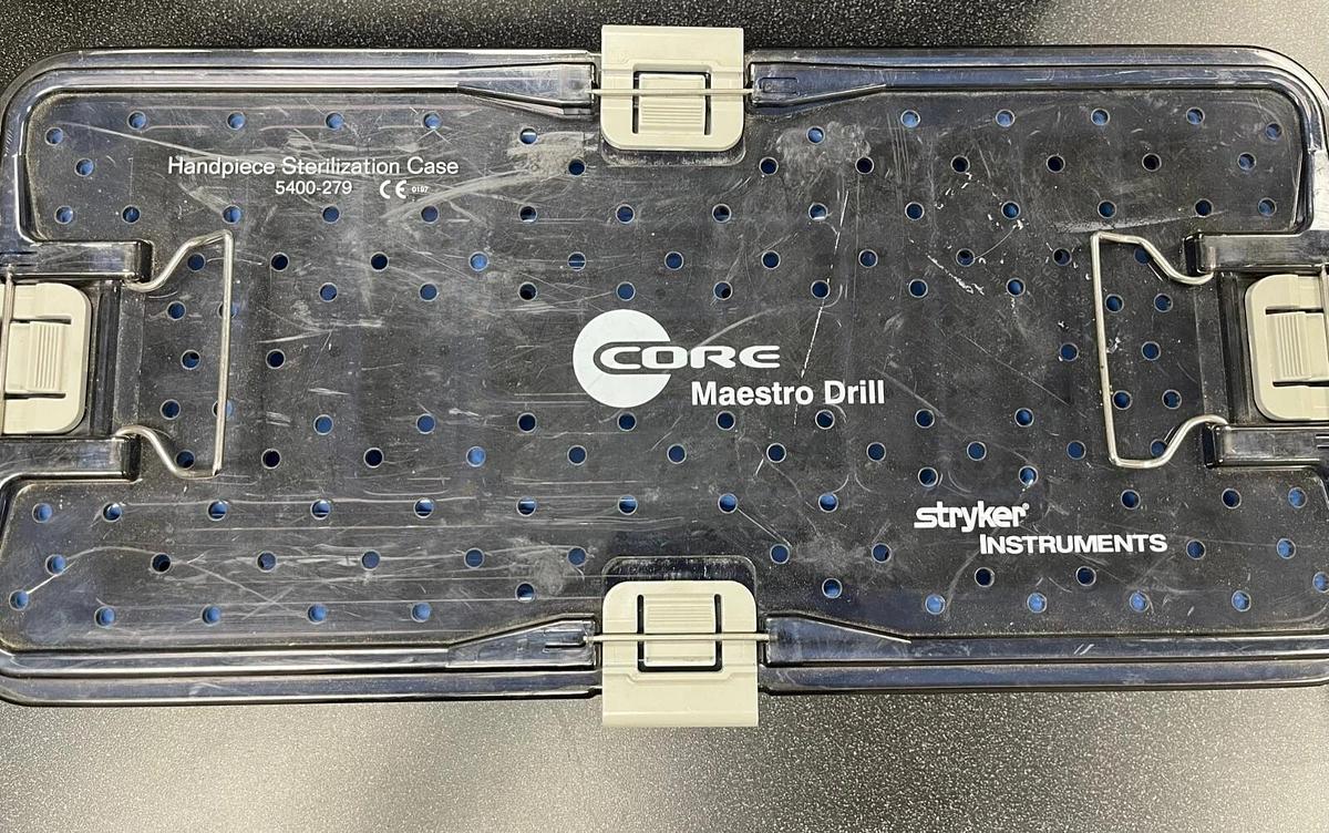 Used Stryker Handpiece Sterilization Case 5400-279