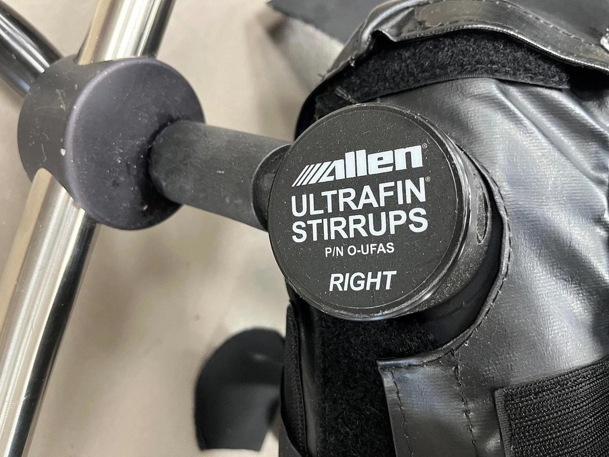 Used Allen Medical Ultrafin Lift Assist Stirrups w Pads - O-UFAS