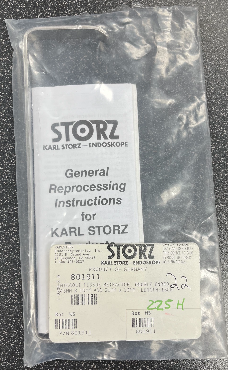 Storz 16cm Double Ended Miccoli Tissue Retractor - 801911