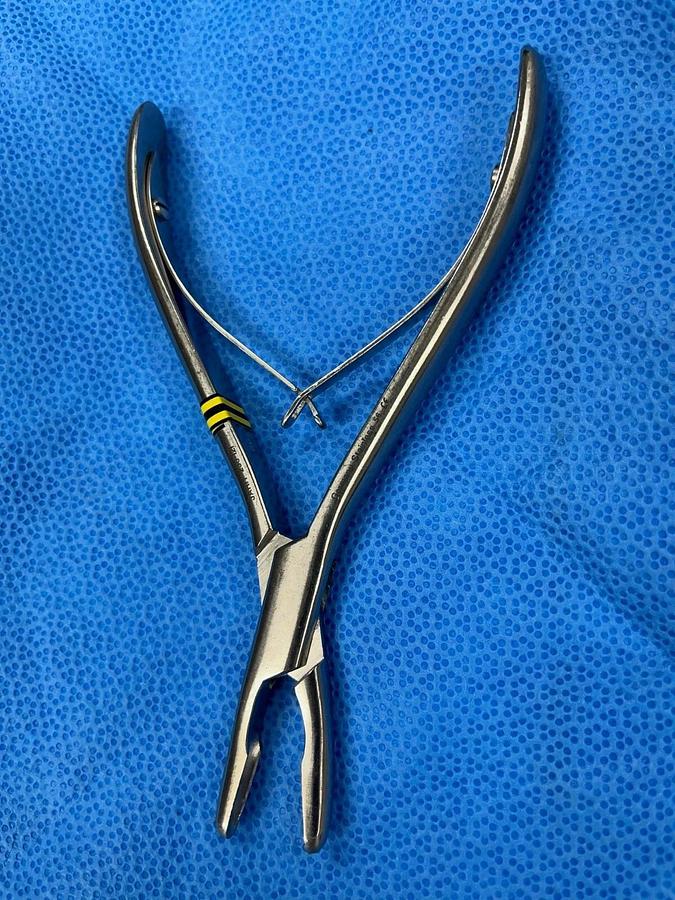 Used Jarit Surgical Hartmann Rongeur 230-121 - 5.4mm Bite, Half Curved, 5-3/4"