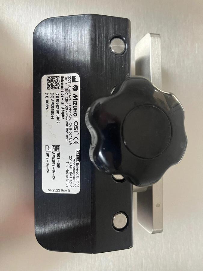 Used Mizuho OSI Trios Table 6" Side Rail Adaptor 7927-959