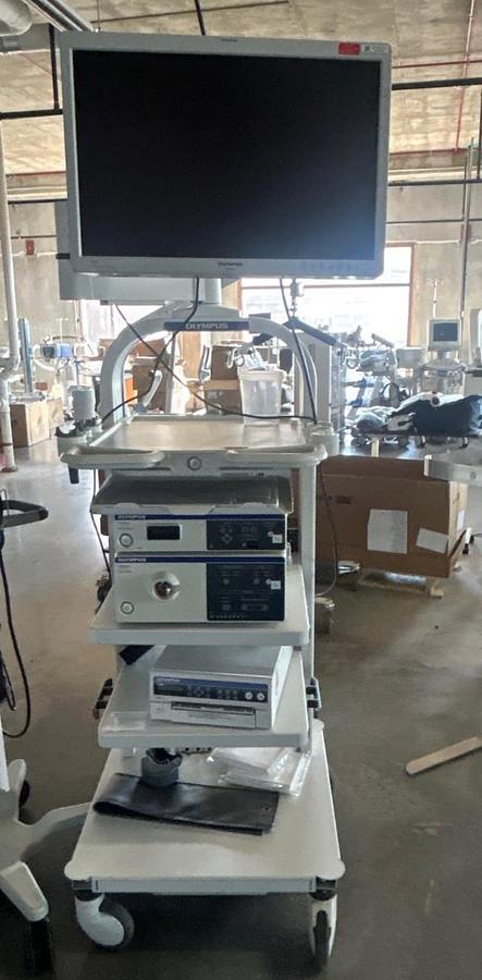 Used OLYMPUS Visera Elite 190 Video Endoscopy Tower - OTV-S190 / CLV-S190
