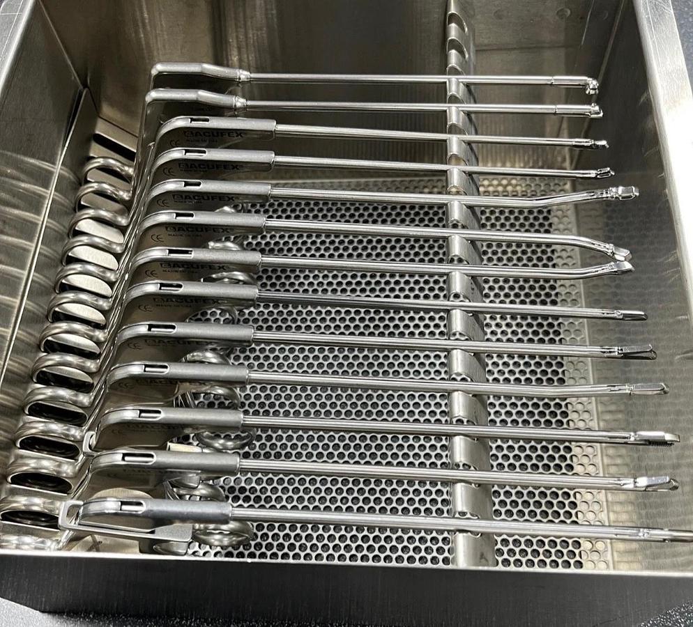 Used Acufex Arthroscopic Punches & Graspers With Tray - Set of 13
