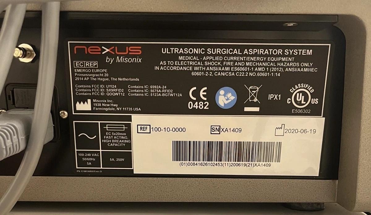 Bioventus Misonix NEXUS Ultrasonic Aspirator System