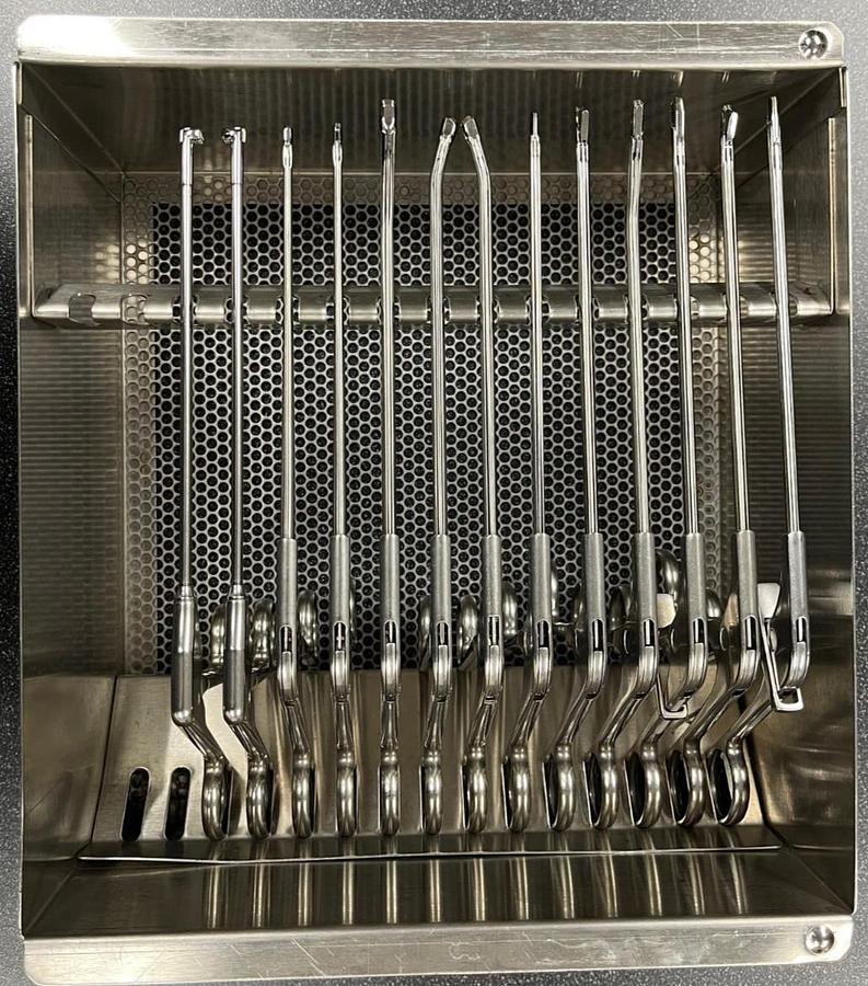 Used Acufex Arthroscopic Punches & Graspers With Tray - Set of 13