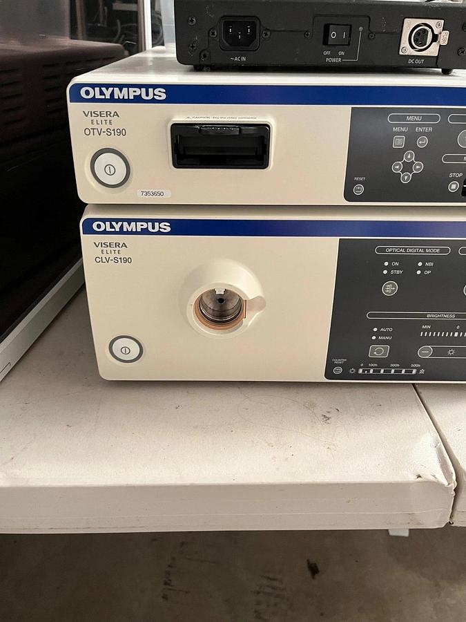 Used OLYMPUS Visera Elite 190 Video Endoscopy Tower - OTV-S190 / CLV-S190