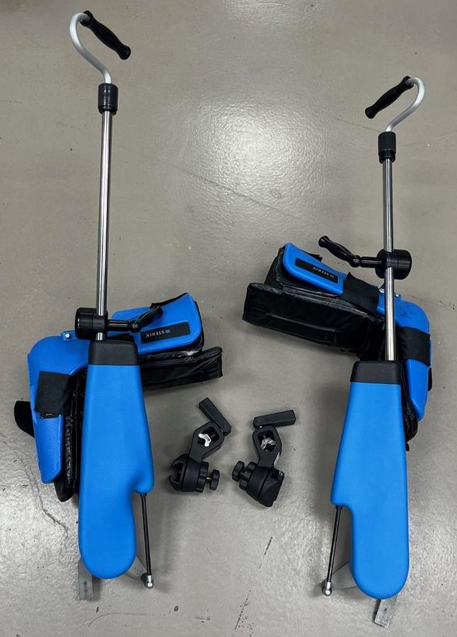 Used Steris Power Lift Stirrups w Padding & Clamps