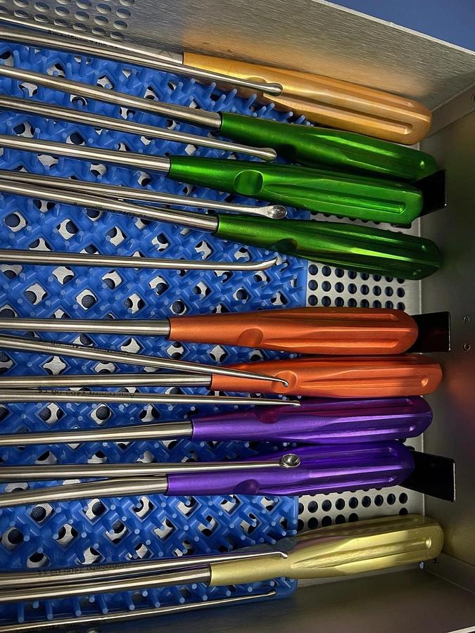 Used American Surgical Spine Curette Set