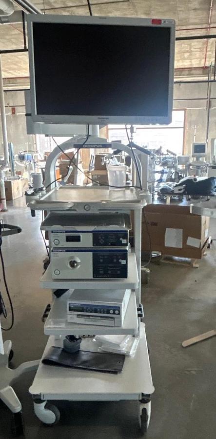 Used OLYMPUS Visera Elite 190 Video Endoscopy Tower - OTV-S190 / CLV-S190