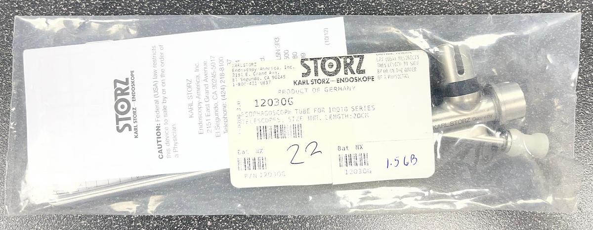 Storz 3mm Esophagoscope Tube - 12030G