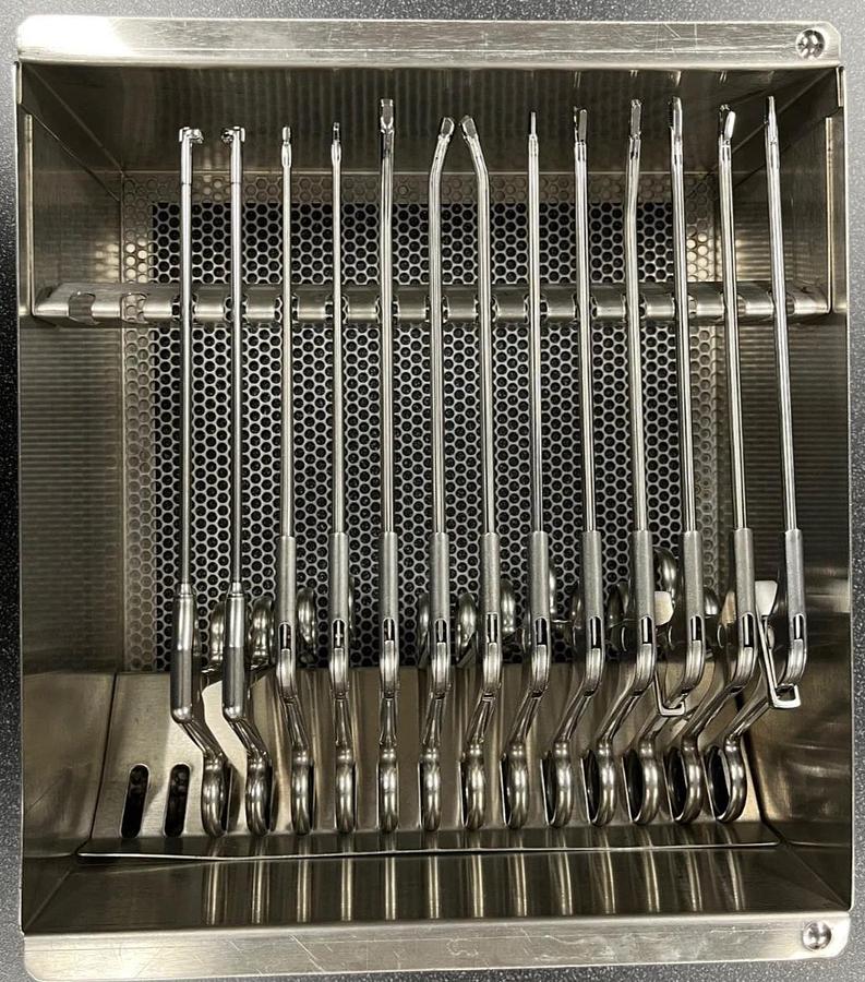 Used Acufex Arthroscopic Punches & Graspers With Tray - Set of 13
