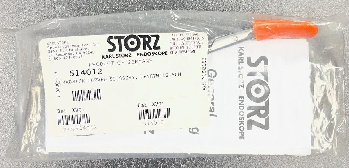Used Karl Storz Chadwick Curved Scissors 514012