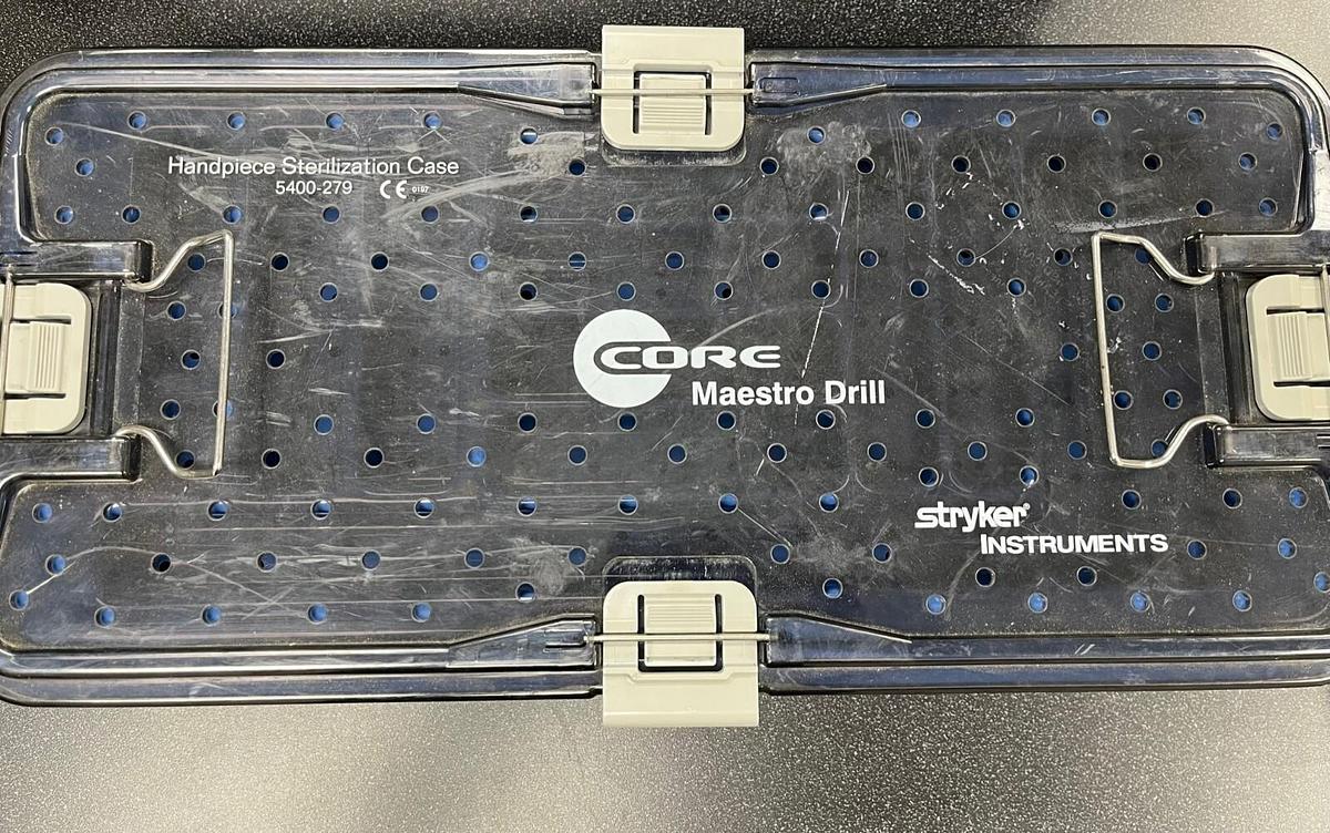 Used Stryker Handpiece Sterilization Case 5400-279