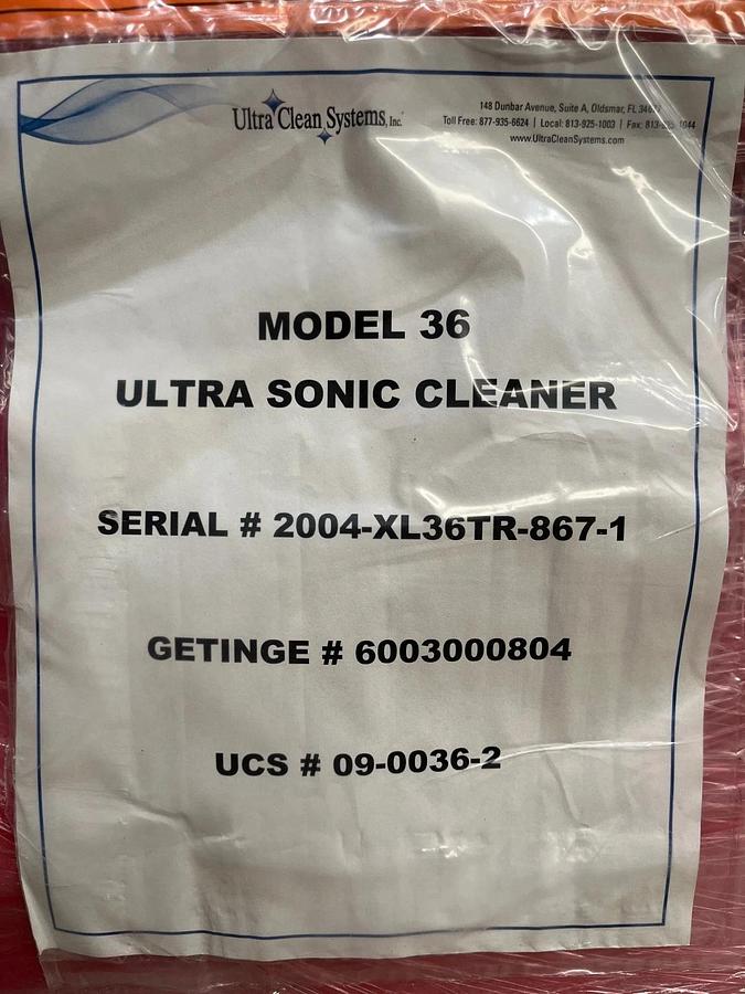 Used Getinge Triton 36 Ultrasonic Cleaner