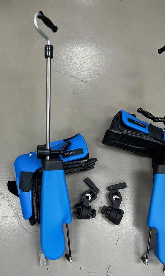 Used Steris Power Lift Stirrups w Padding & Clamps