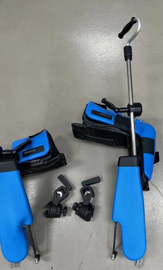 Used Steris Power Lift Stirrups w Padding & Clamps