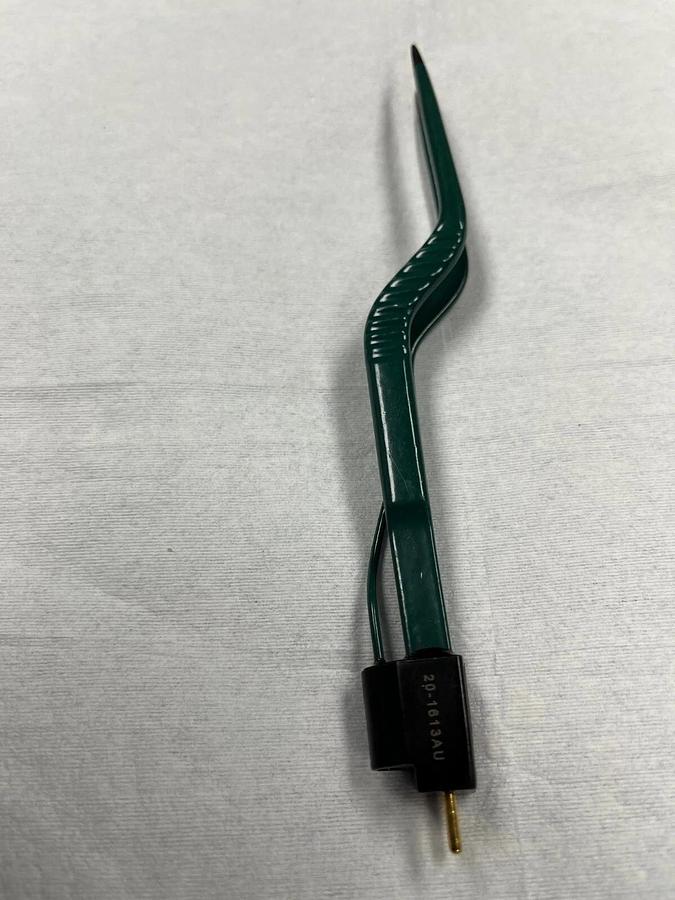 Used Kirwan Yasargil 6.25" Bayonet Non-Stick Bipolar Forceps 20-1613AU