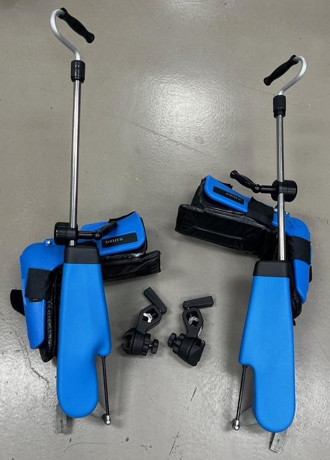 Used Steris Power Lift Stirrups w Padding & Clamps
