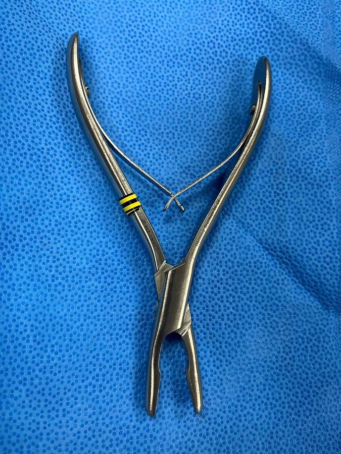 Used Jarit Surgical Hartmann Rongeur 230-121 - 5.4mm Bite, Half Curved, 5-3/4"