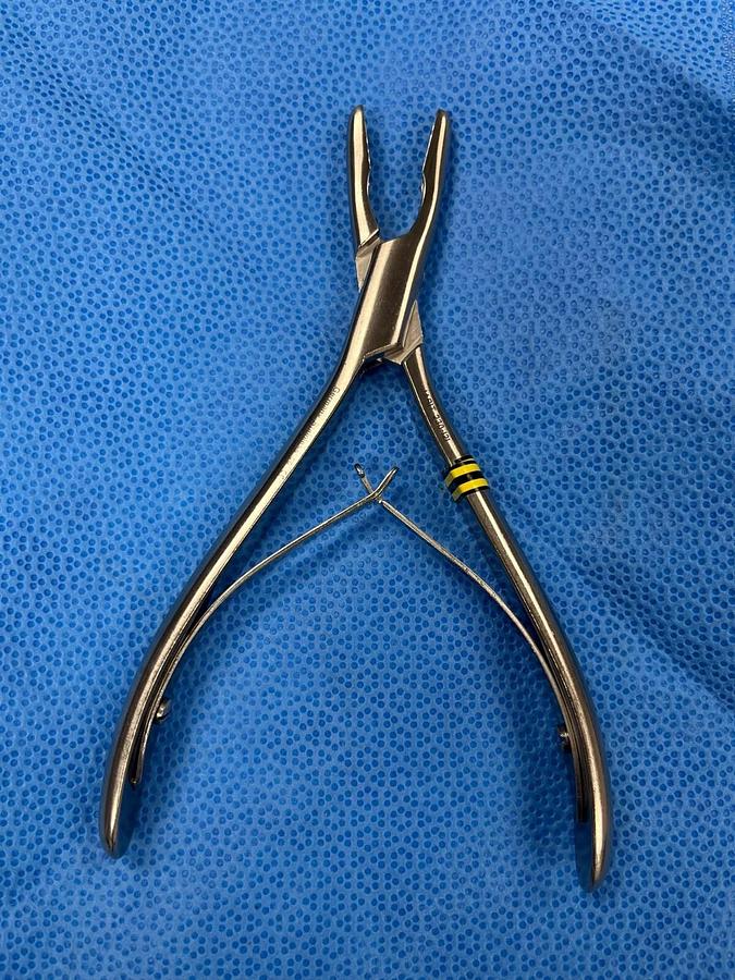 Used Jarit Surgical Hartmann Rongeur 230-121 - 5.4mm Bite, Half Curved, 5-3/4"