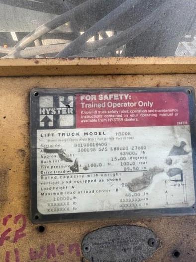 Used Hyster, Yale H300B