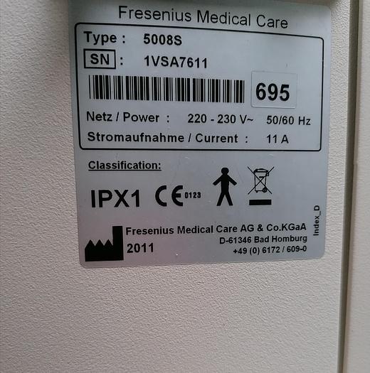 Gebraucht Fresenius 5008 S CorDiax Dialysegerät V4.58