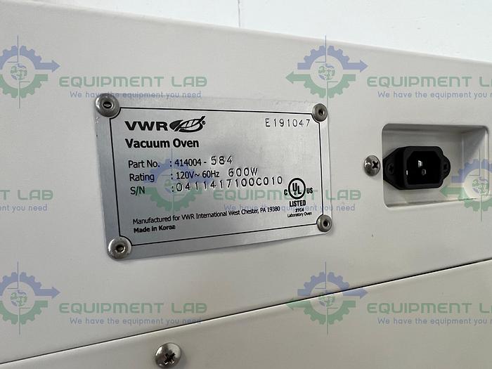 Used VWR  414004-584 Vacuum Oven 25-200ºC, 120V w/ Shelves