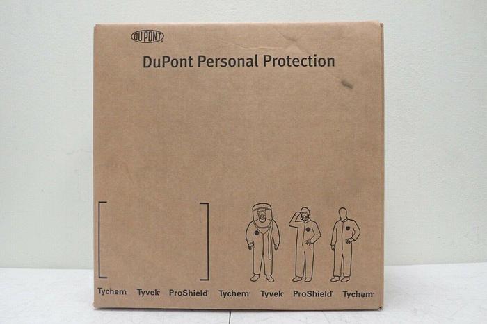 Used Dupont Tychem BR BR128TYLLG0002BN Yellow Coverall, Size LG, 2/Box