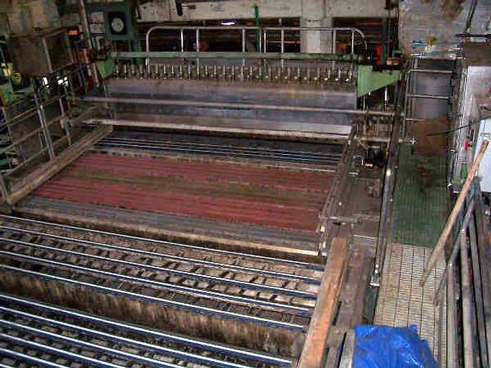 Used 155" (3.94M) WET END SECTION CORRUGATED MEDIUM ESCHER WYSS STEP-DIFFUSER HEADBOX BLACK CLAWSON C-FORMER SS TABLE