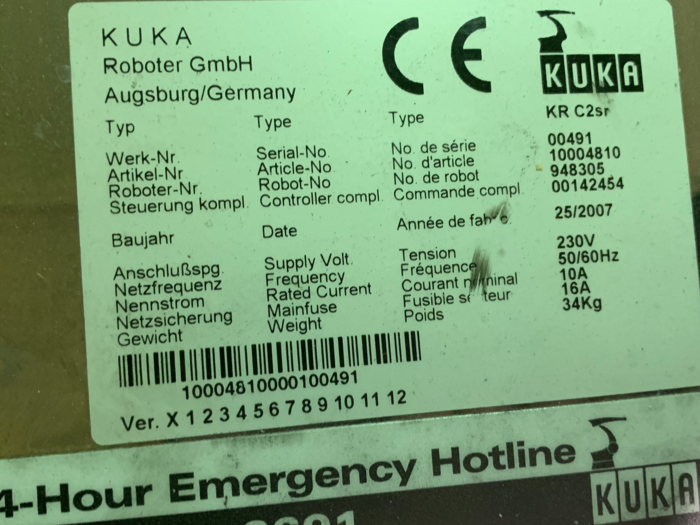 Used KUKA KR 5 SIXX R650 6 AXIS CNC ROBOT