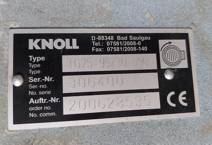 Gebraucht Kühlschmierstoffpumpe, überholt, TG25-95/30 590, 50L/Min, 59m, 3 KW, Knoll,  gebraucht