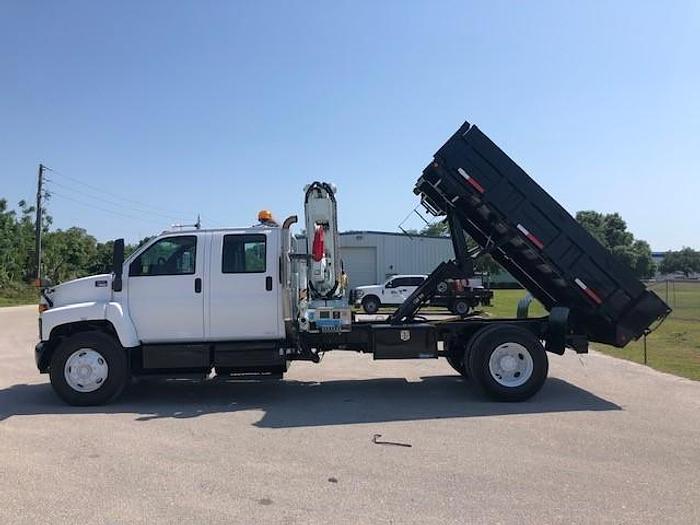 Used 2008 GMC 7500 Crew Cab Dump Bed 9,590 lb Knuckle Boom - C08711