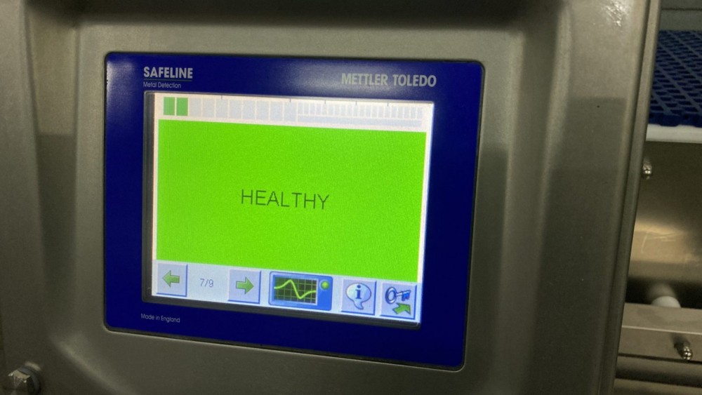 Used Mettler Toledo safeline metal detector