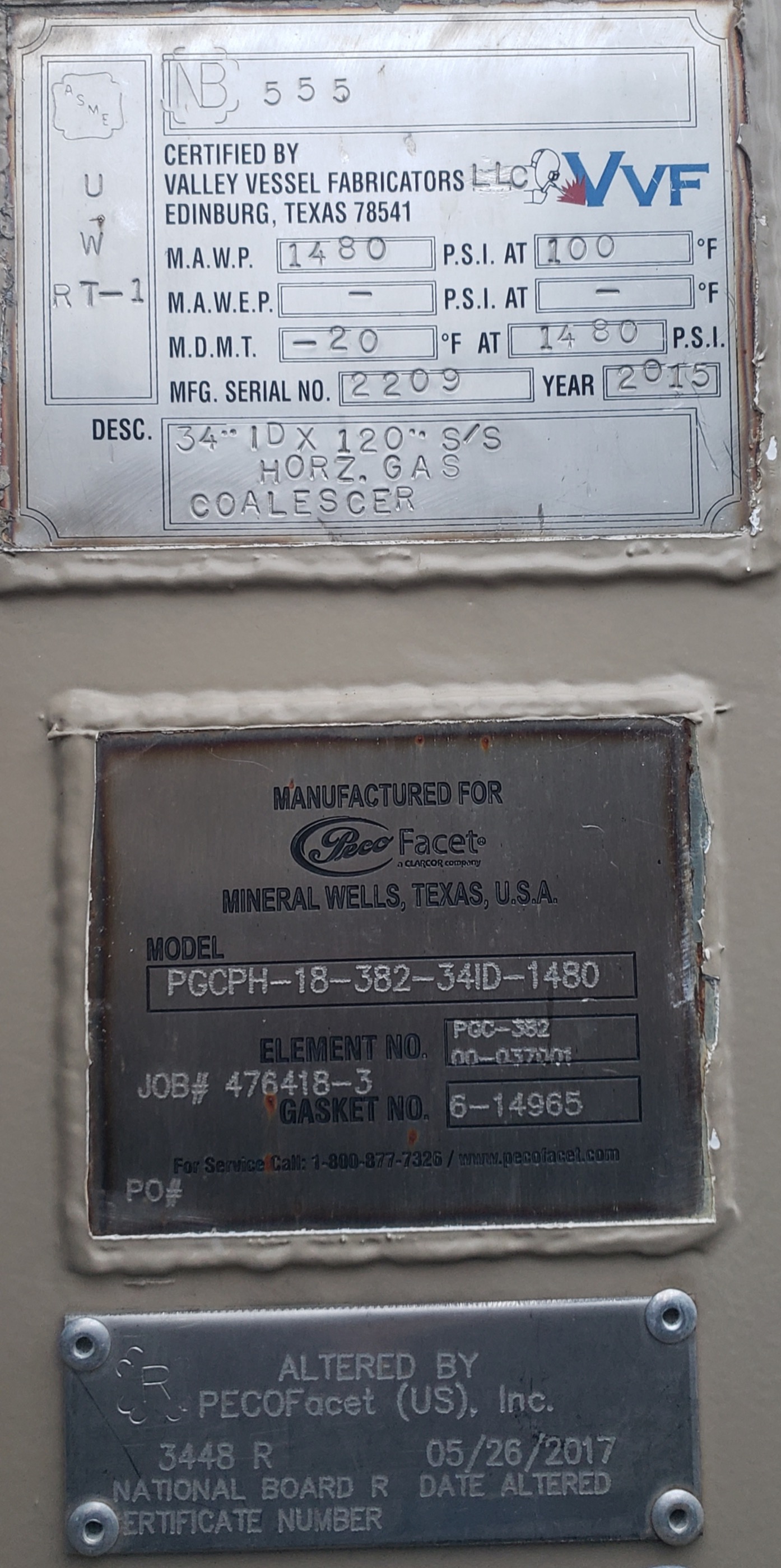 Filter Separator, Horizontal, 34"IDx10', 1480#