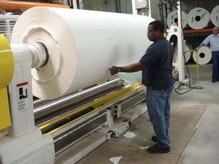 Used 125" (3.1M) WIDE  x 72"  (1.8M ) DIAMETER CAMERON SMP SHAFTLESS FLOOR PICK UP UNWIND STAND