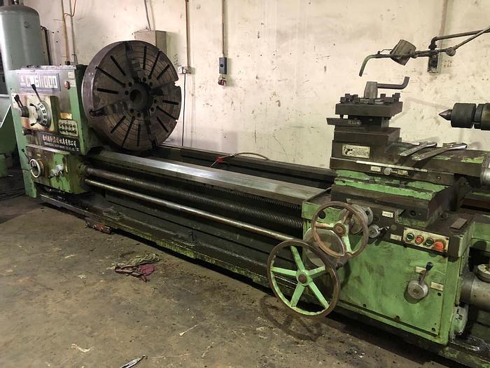 Used 2007 DEZHOU DELONG CW611000 LONG BED CONVENTIONAL MANUAL LATHE MACHINE