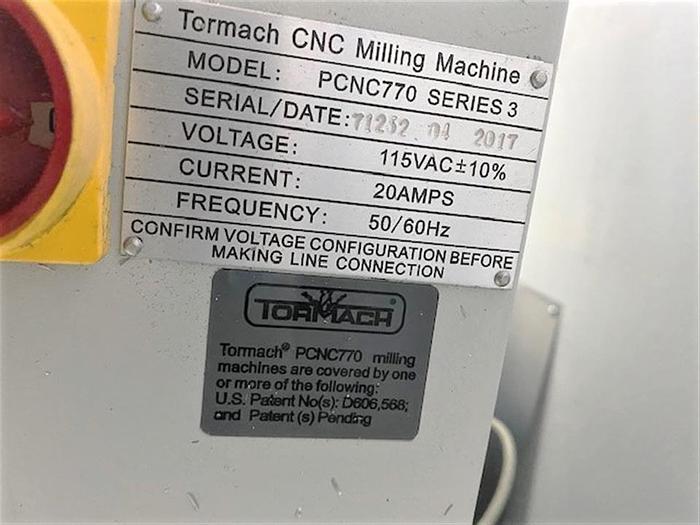 Used 2017 Tormach PCNC 770