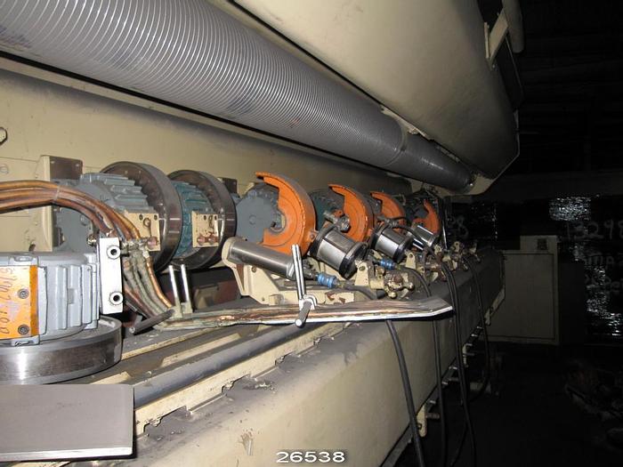 Used Valmet KL-200 Valmet Winder, Model Kl-200, 156" Trim, 7500 Fpm, Dual Drum, 200 Hp Dc Motor With Slitter Section, 10 Slitting Blades, Shaftless Take-Up Unit With Automatic Roll Loader, 12- Roll Capacity And Operator Control Station #26538