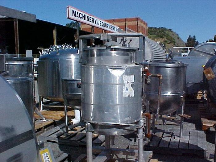 Used Tank, 63 Gallon, 316 Stainless Steel, 23" X 35", Jacketed, FT/CB #C738311