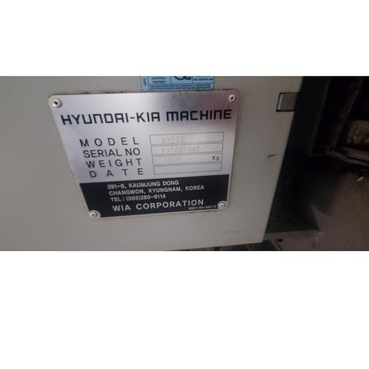 Used 2007 Hyundai VX500 Vertical Machining Center Year 2007