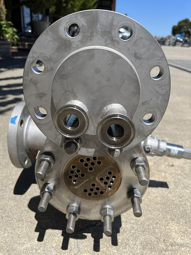 Used Heat Exchanger, Shell & Tube, 16 SF, S/st, 150 PSI, Allegheny Bradford #S744643