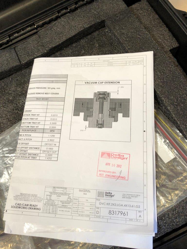 Used DELTA EDGE DE8000 - Q-FPB - 60 FCLGA - 4x13x1.00 Test Handler Change Kit